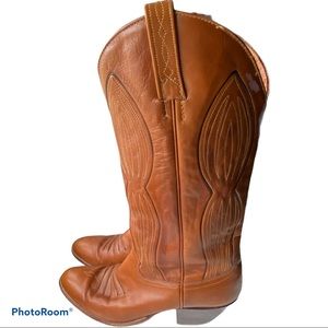 DAN POST Leather Brown Cowboy Western Boots